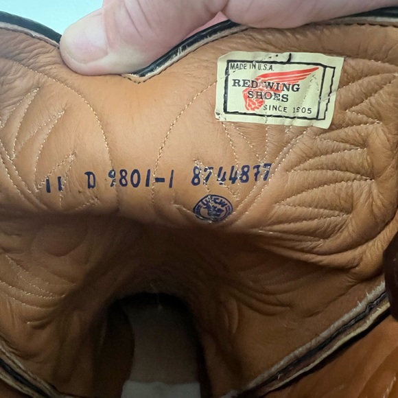 Red Wing 9801-1 USA-made Cowboy Boots, 11D, Excellent Condition - Picture 10 of 14